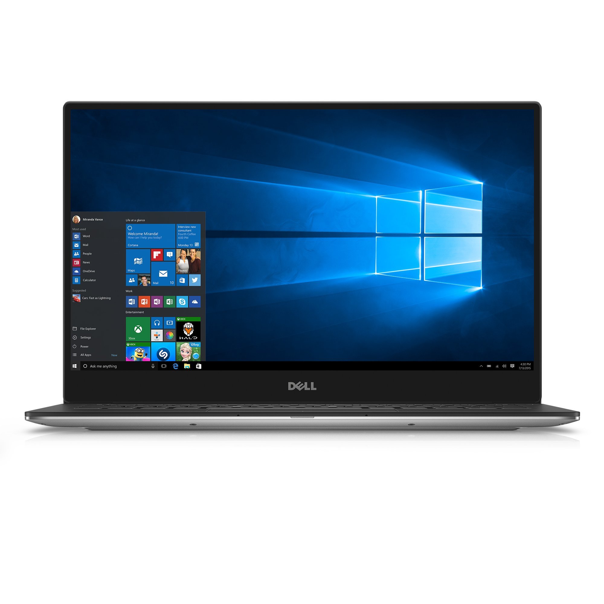 Dell XPS9350-10673SLV 13.3 3200x1800 Laptop (Intel Core i7-6560U 2.2GHz Processor 16 GB RAM 1 TB SDD Windows 10 Microsoft Signature Image) Silver by Dell