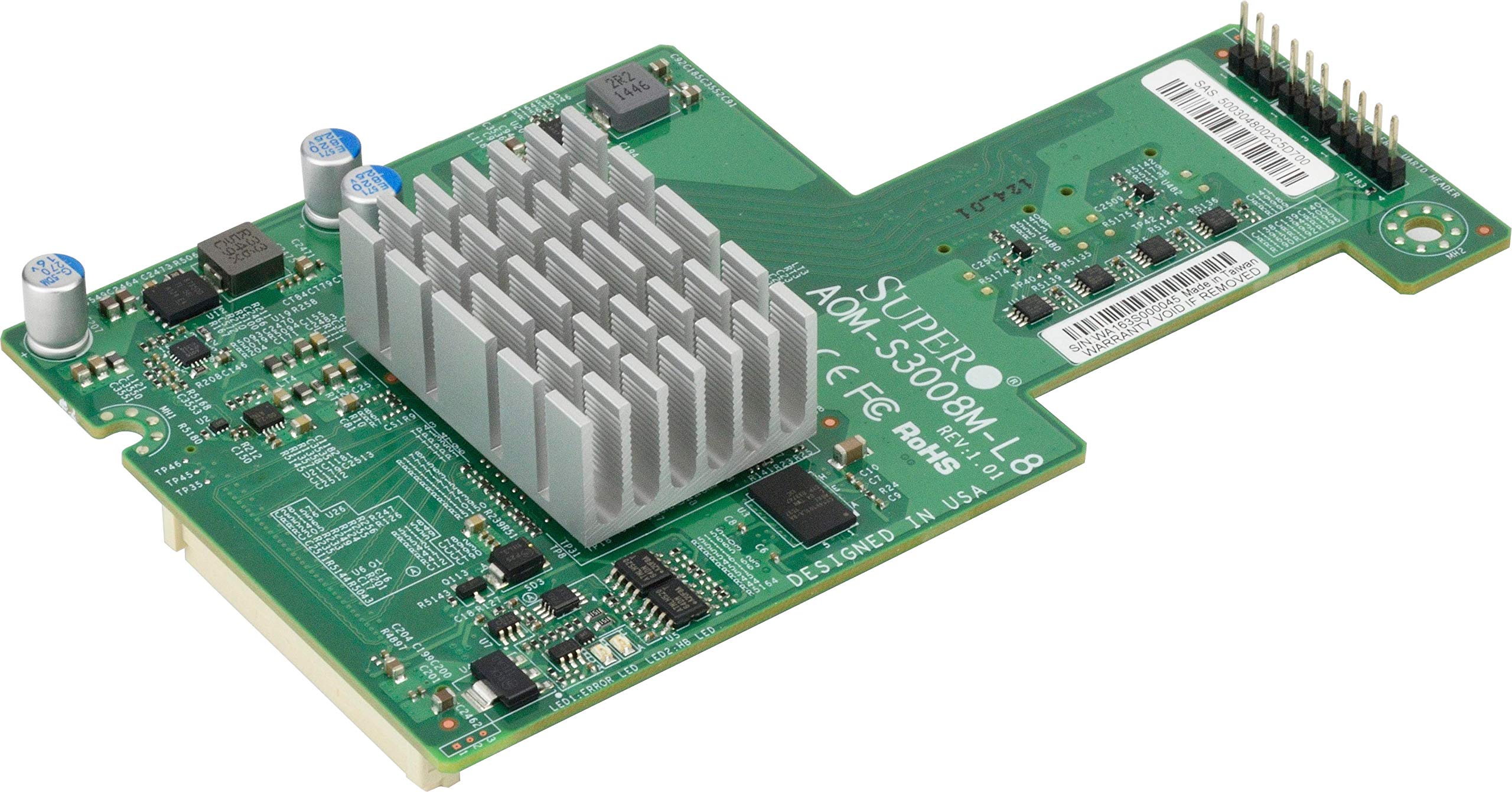 Supermicro AOM-S3008M-L8 ロープロファイル 12Gb/s 8ポート SAS メザニンカード