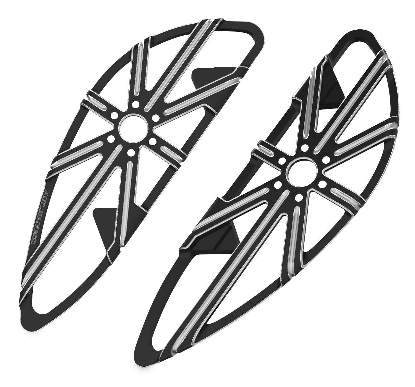 Arlen Ness Black 10-Gauge Driver Floorboards 06-861