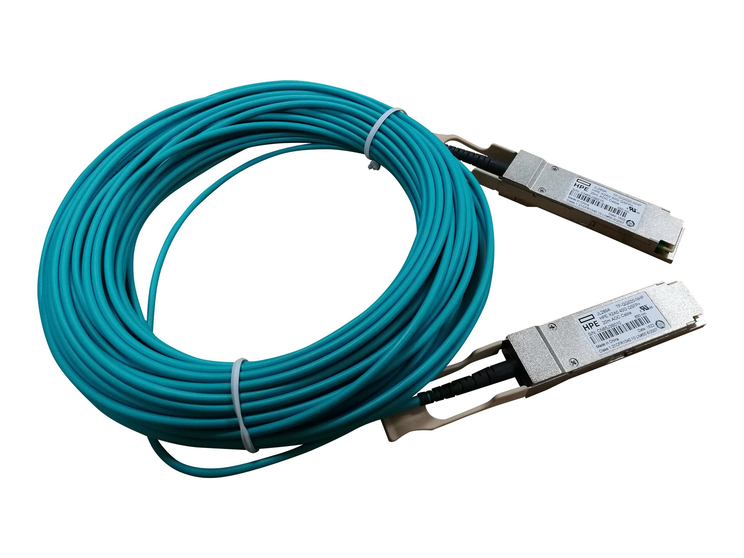 日本ヒューレットパッカード HPE X2A0 40G QSFP+ 20m AOC Cable JL289A