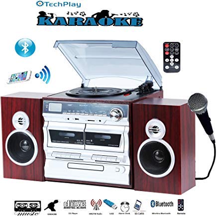 global�������㤨���TechPlay Karaoke Enabled 30W RMS Retro Classic Turntable NFC Bluetooth Double cassette Player/Recorder CD MP3 player USB SD ports AM/FM digital alarm clock and full remote control by TechPlay�פβ����Ǥ������ʤ�62,750�ߤˤʤ�ޤ���