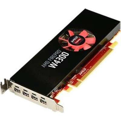 AMD 100 ? 505973 FirePro w4300 4 GB gddr5 PCIe QUAD MINI DP低プロファイル