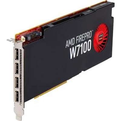 AMD 100-505975 Firepro W7100 8GB GDDR5 PCIE Quad DP。