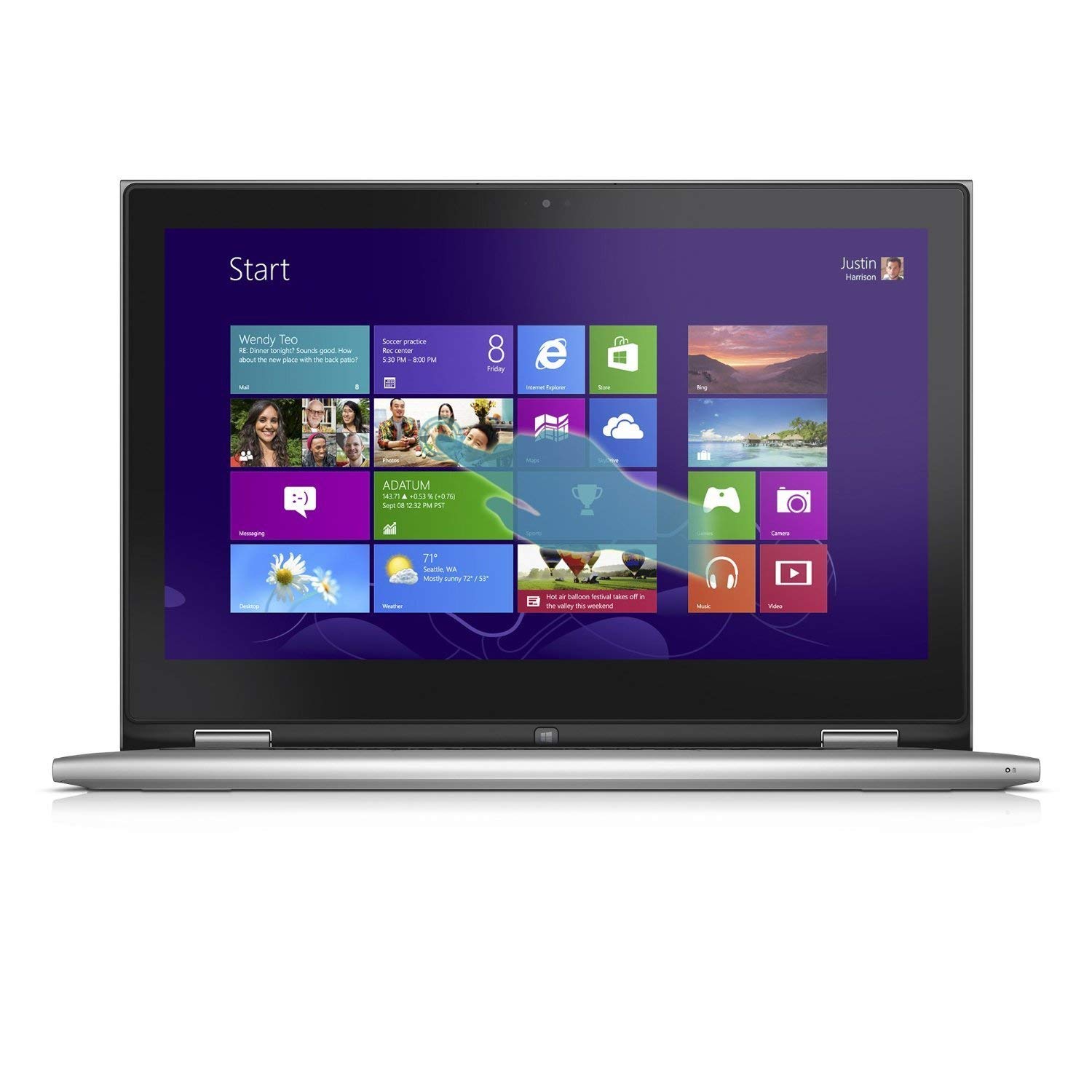 2017 Newest DELL Flagship Inspiron 2-in-1 13.3 Touch-Screen Laptop - Intel Core i5-7200U - 8GB Memory - 256GB Solid State Drive - Gray by Dell