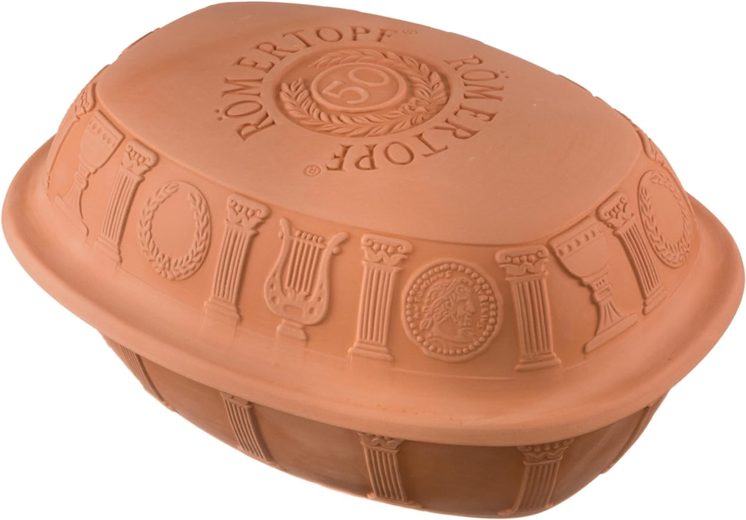 Romertopf クレイロースター | 50周年記念エディション | 焦げ付きにくいダッチオーブン | ヘルシーな..