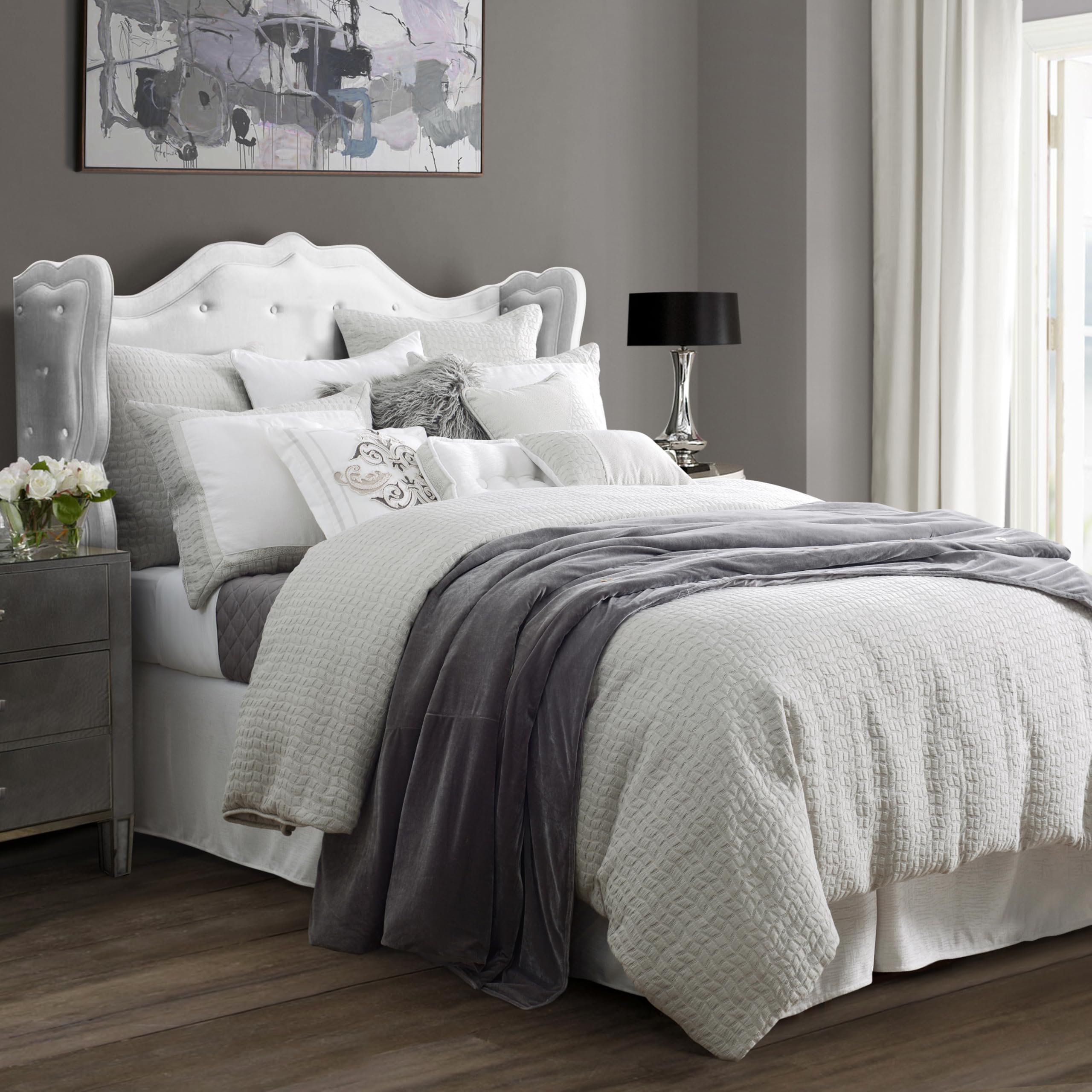 Wilshire 4 Piece Comforter Set by HiEndアクセント Super King FB1615-SK-OC