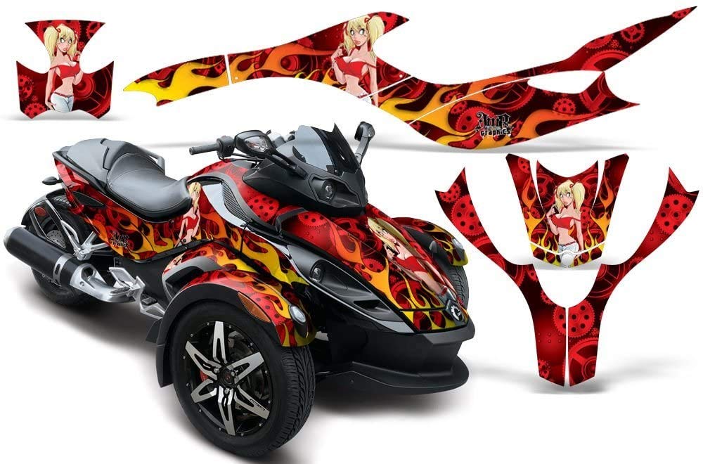 AMR Racing Roadster グラフィックキット ステッカー デカール Can-Am Spyder 2010対応 - Motorhead Ma..