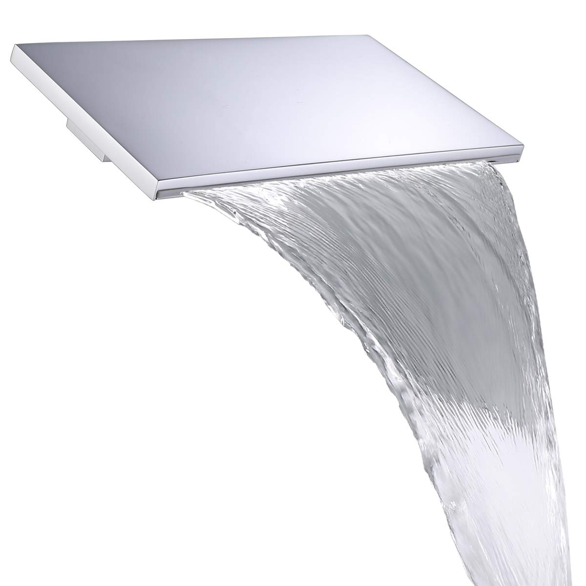 バスルーム滝Showerheads真鍮クロム長方形ヘッド8インチx 12インチConcealedシャワー