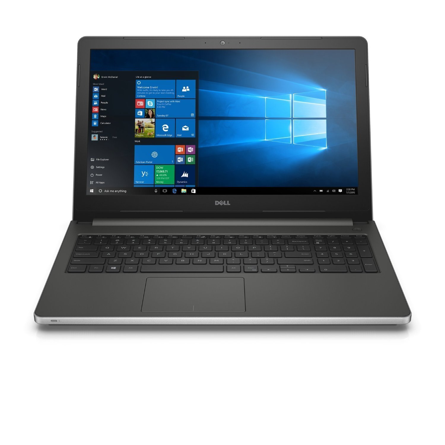 Dell Inspiron 15 Touch Laptop: Core i7-6500U 8GB RAM 1TB HDD 15.6 Full HD Touchscreen Display RealSense 3D camera (Microsoft Signature Edition)(米国並行輸入品)