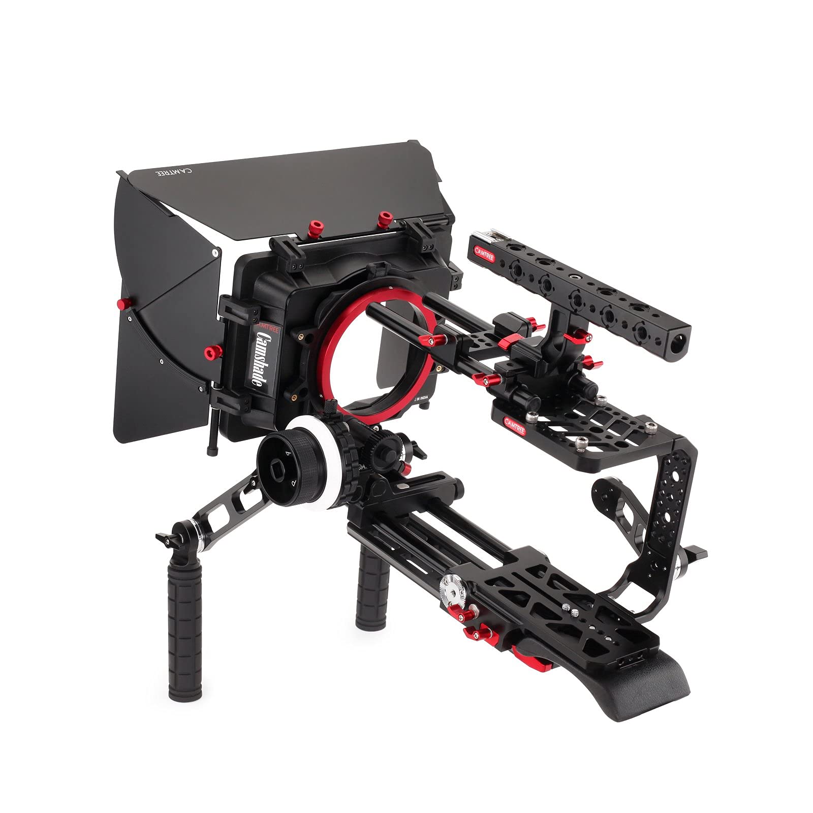 CAMTREE ハントショルダーマウントケージキット Blackmagic URSA Mini 4K/4.6K/Pro 4.6K用 マットボッ..