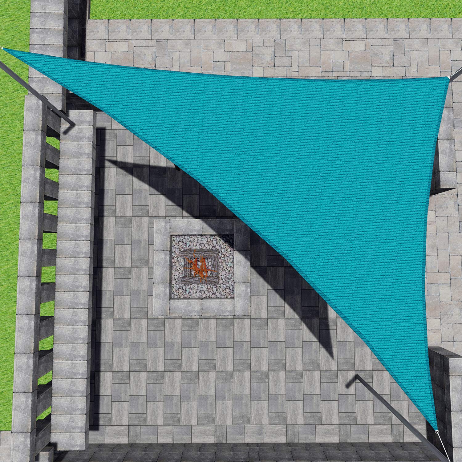 樂天商城 - パティオサンシェード右三角形 11' x 18' x 21' パープル
