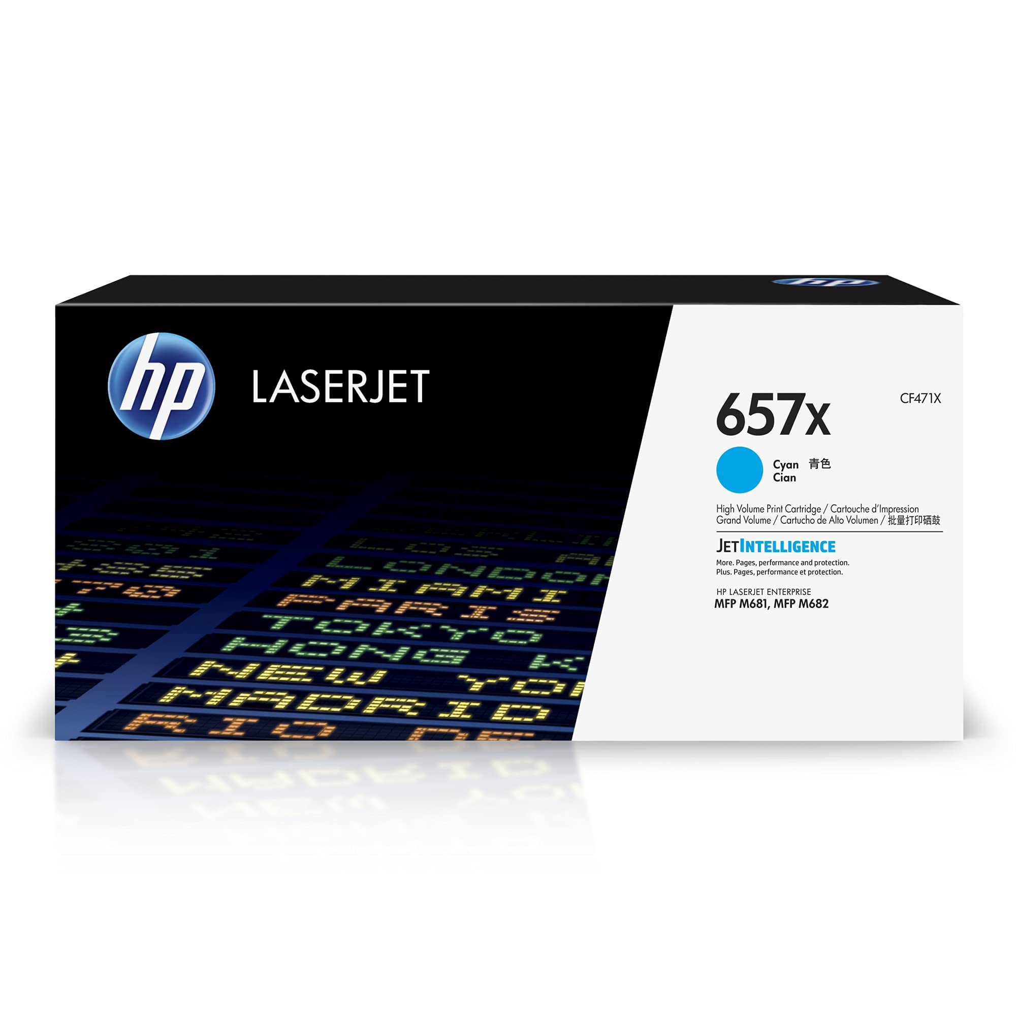 657X Cyan LaserJet Toner Cartridge