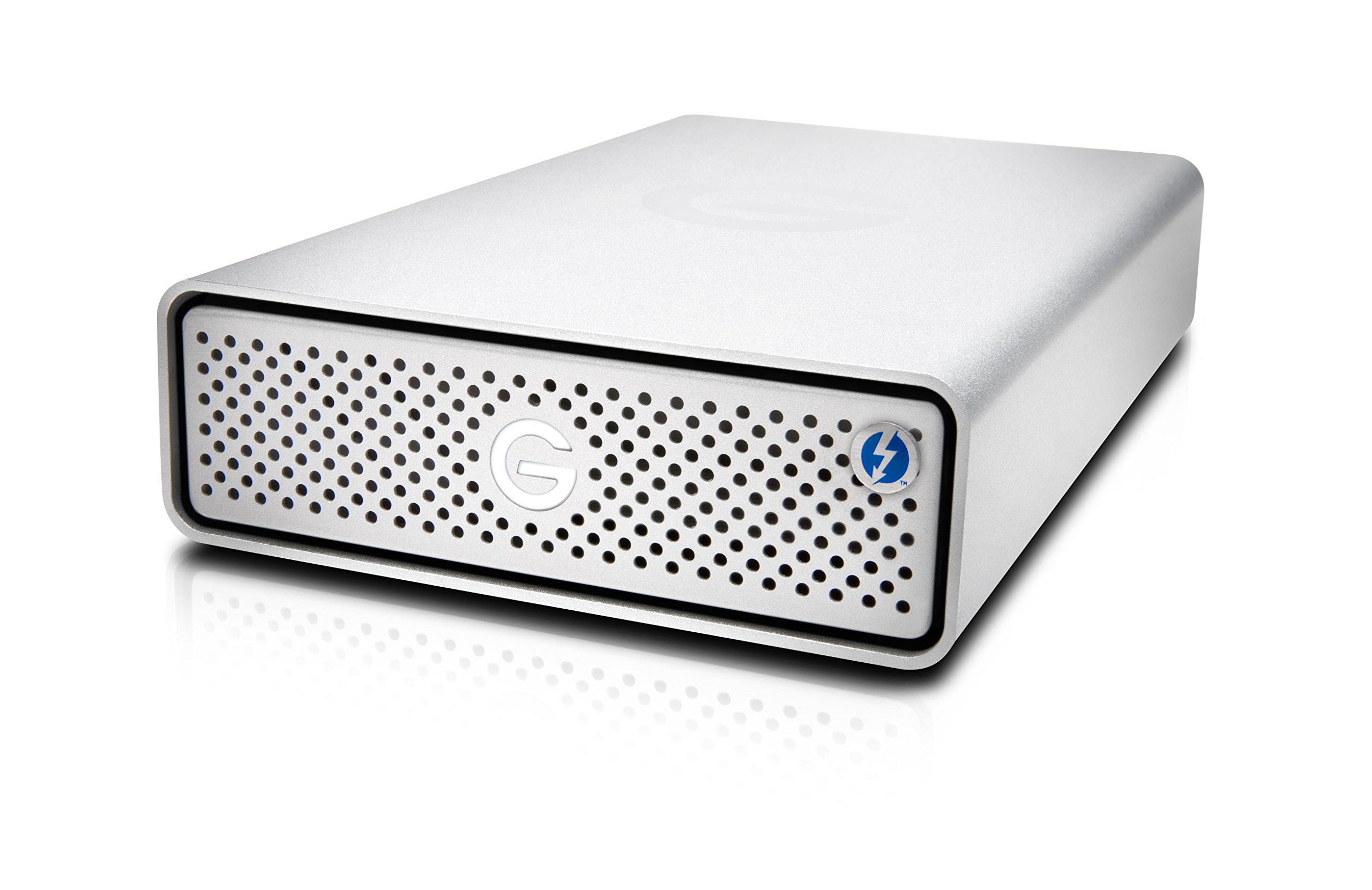 G-Technology 10TB G-DRIVE Thunderbolt 3 & USB-C デスクトップ外付けハードドライブ シルバー - 0G05378-1