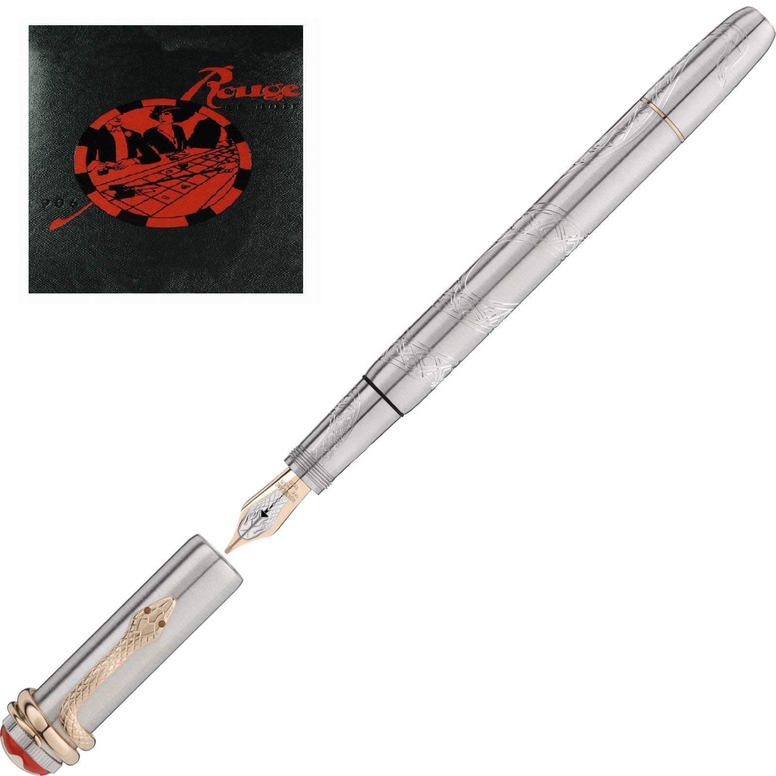 Montblanc stilografica Heritage Rouge et Noire Solitaire Serpent Limited Edition 116554
