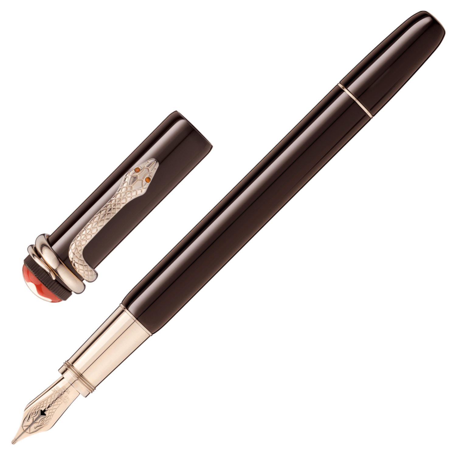 MONTBLANC STILOGRAFICA HERITAGE COLLECTION ROUGE & NOIRE TROPIC BROWN SPECIAL EDITION 116892 - Default Title