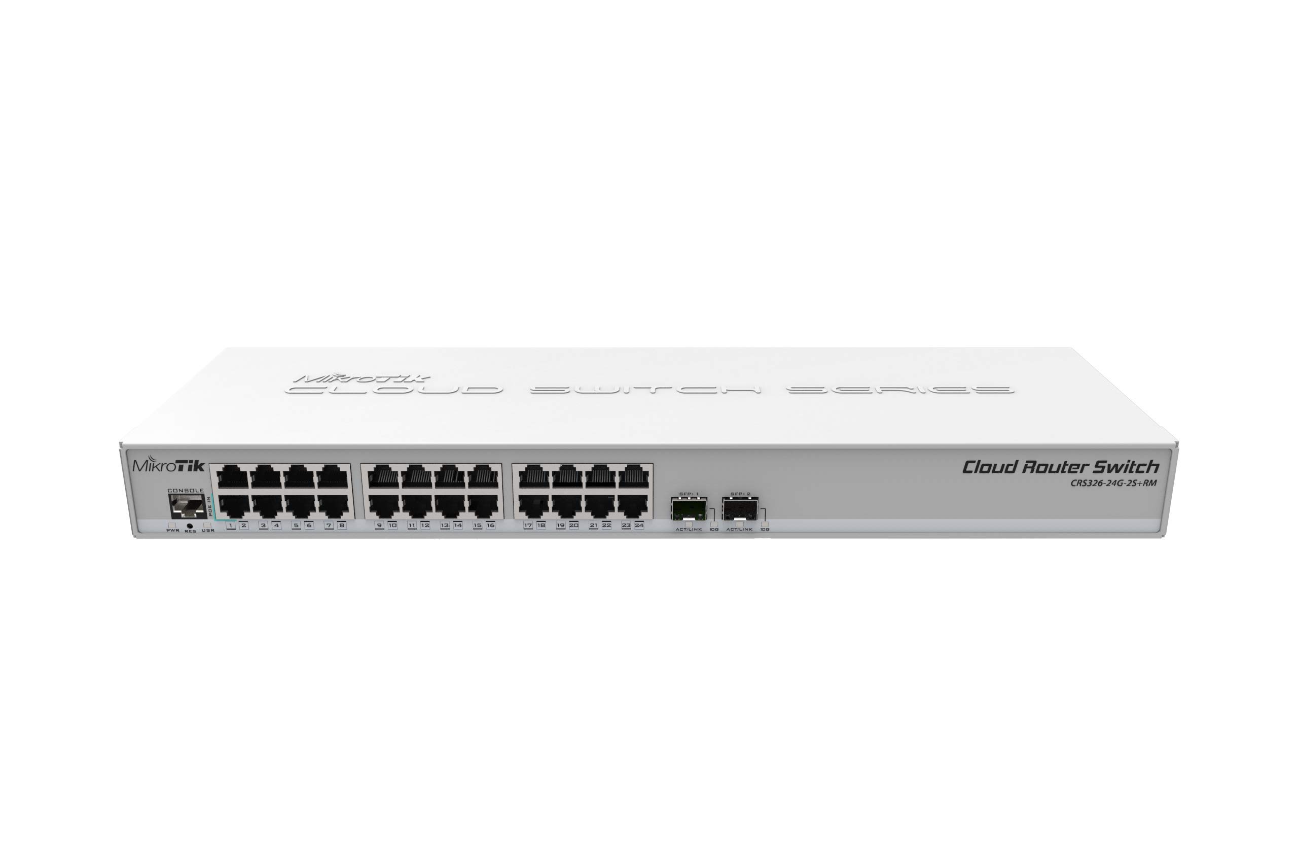Mikrotik CRS326-24G-2S + RM L2ギガビットイーサネット（10/100/1000）Supporto Power over Ethernet（Poe）Grigio