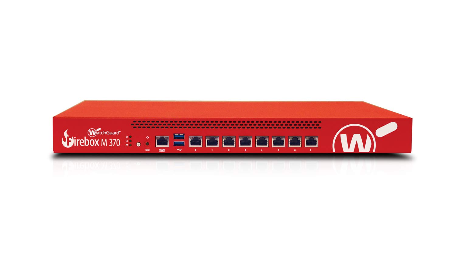 WatchGuard Firebox M370 - Security appliance - with 1 year Basic Security Suite - 8 ports - GigE - 1U - WatchGuard Trade-Up Program