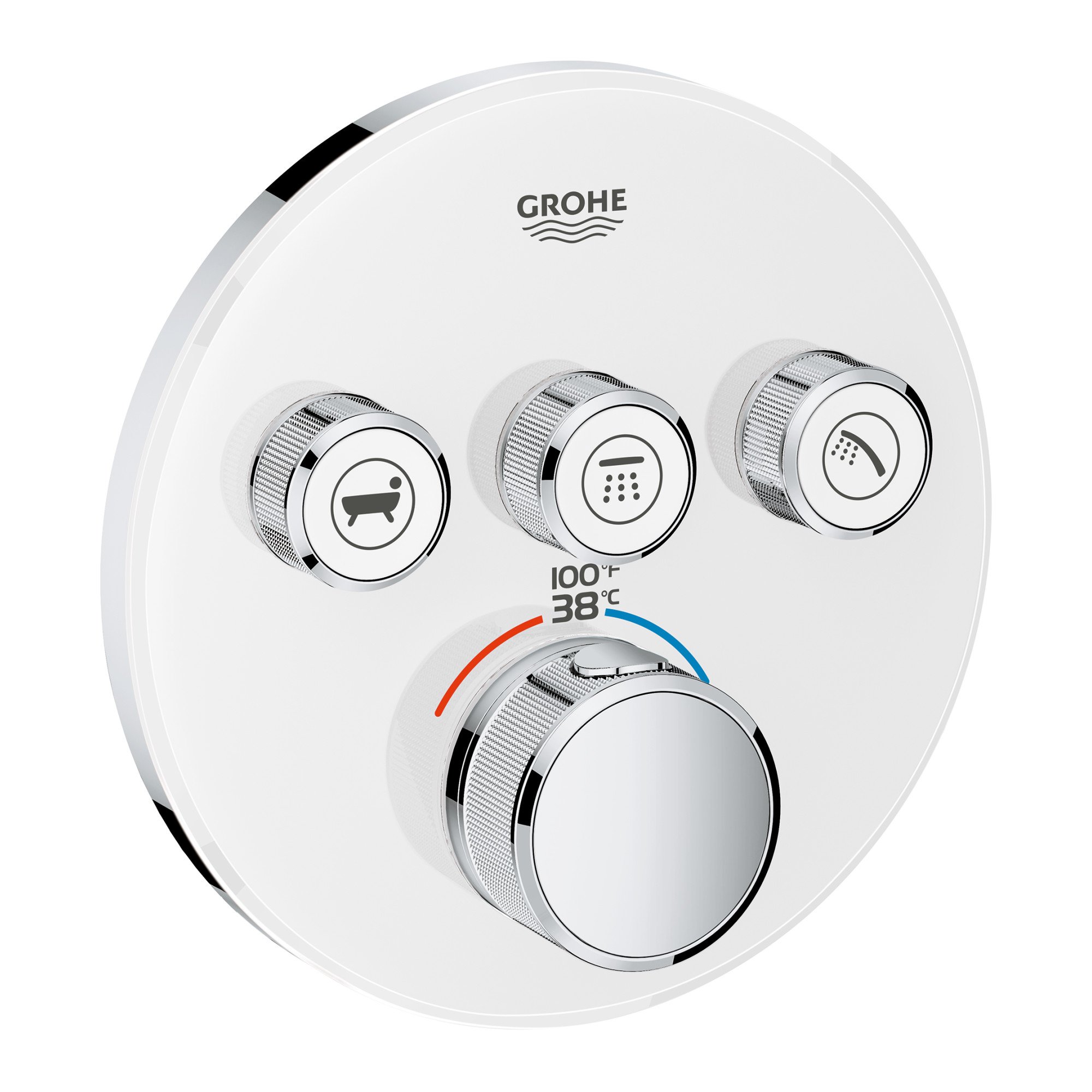 Grohe 29161ls0 29161ガラスラウンドUS THM SmartControl 3