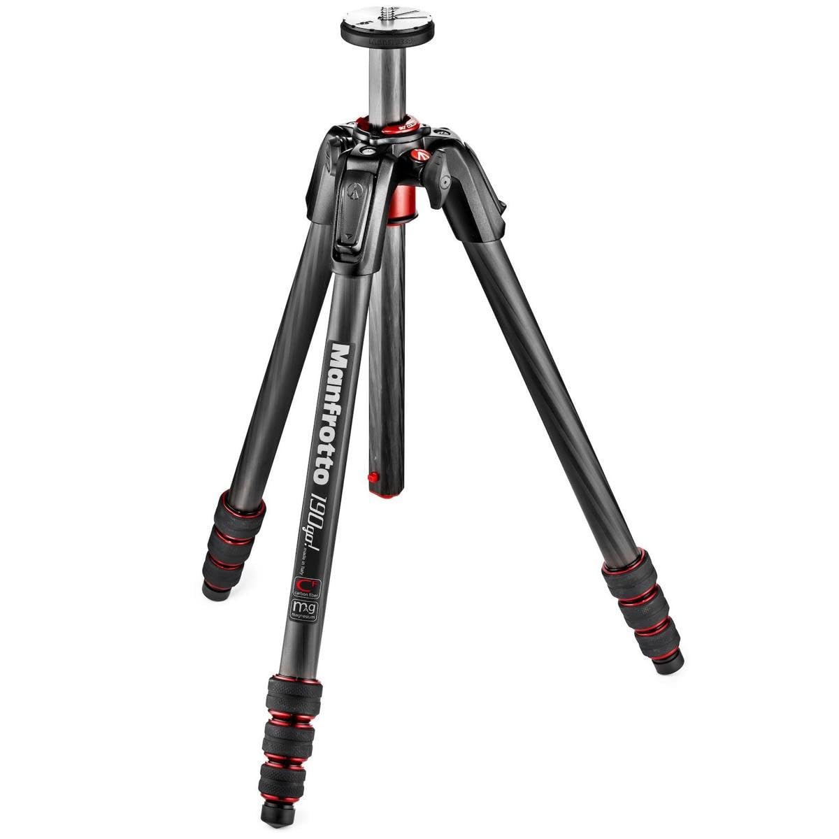 Manfrotto 190 Go! Mシリーズ カーボンファイバー 4セクション三脚 (MT190GOC4US)