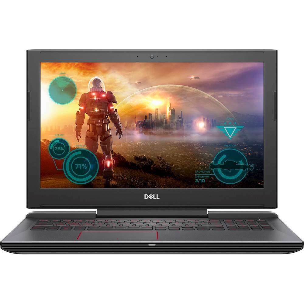 Dell I7577-7272BLK-P Inspiron 15.6 IPS FHD Display Gaming Laptop - 7th Gen Intel Core i7-7700HQ GTX 1060 6GB DDR5 Graphics 16GB Memory 256GB SSD 1TB HDD