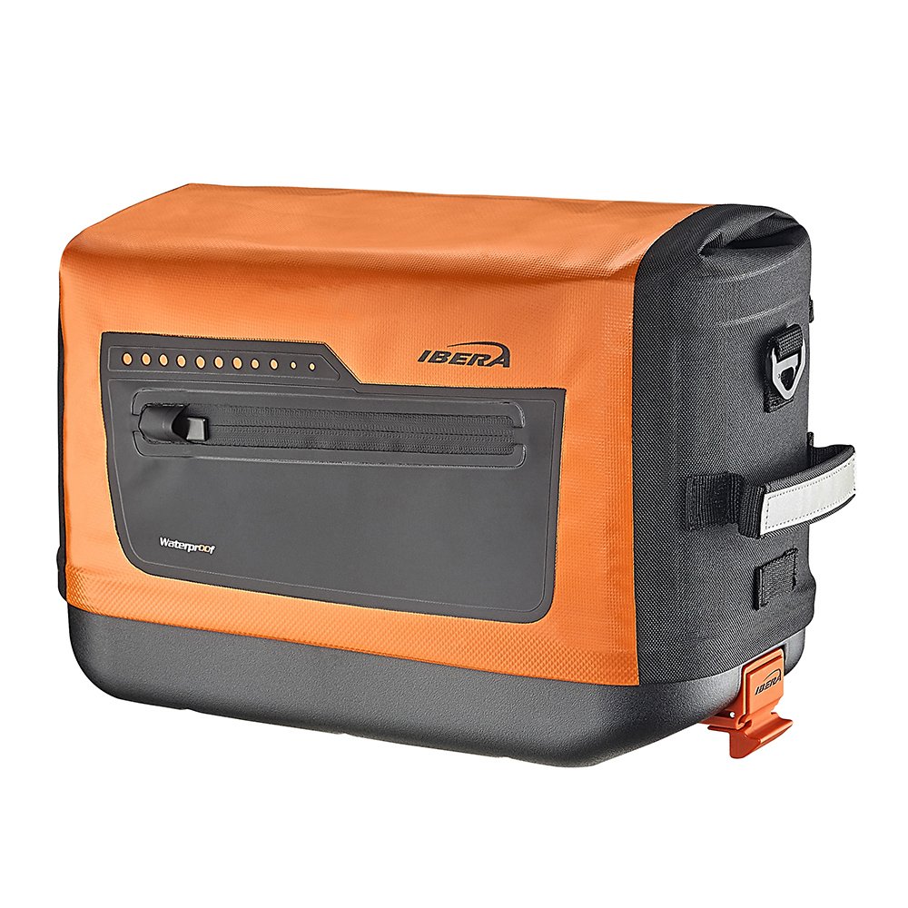 Ibera バイクトランクバッグ PakRak クリップオン クイックリリース 防水 自転車通勤バッグ