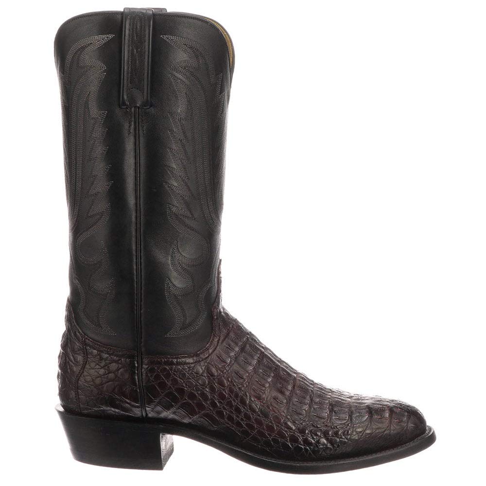 Lucchese Bootmaker メンズ Walter ウェスタンブーツ ブラックチェリー 9 Wide