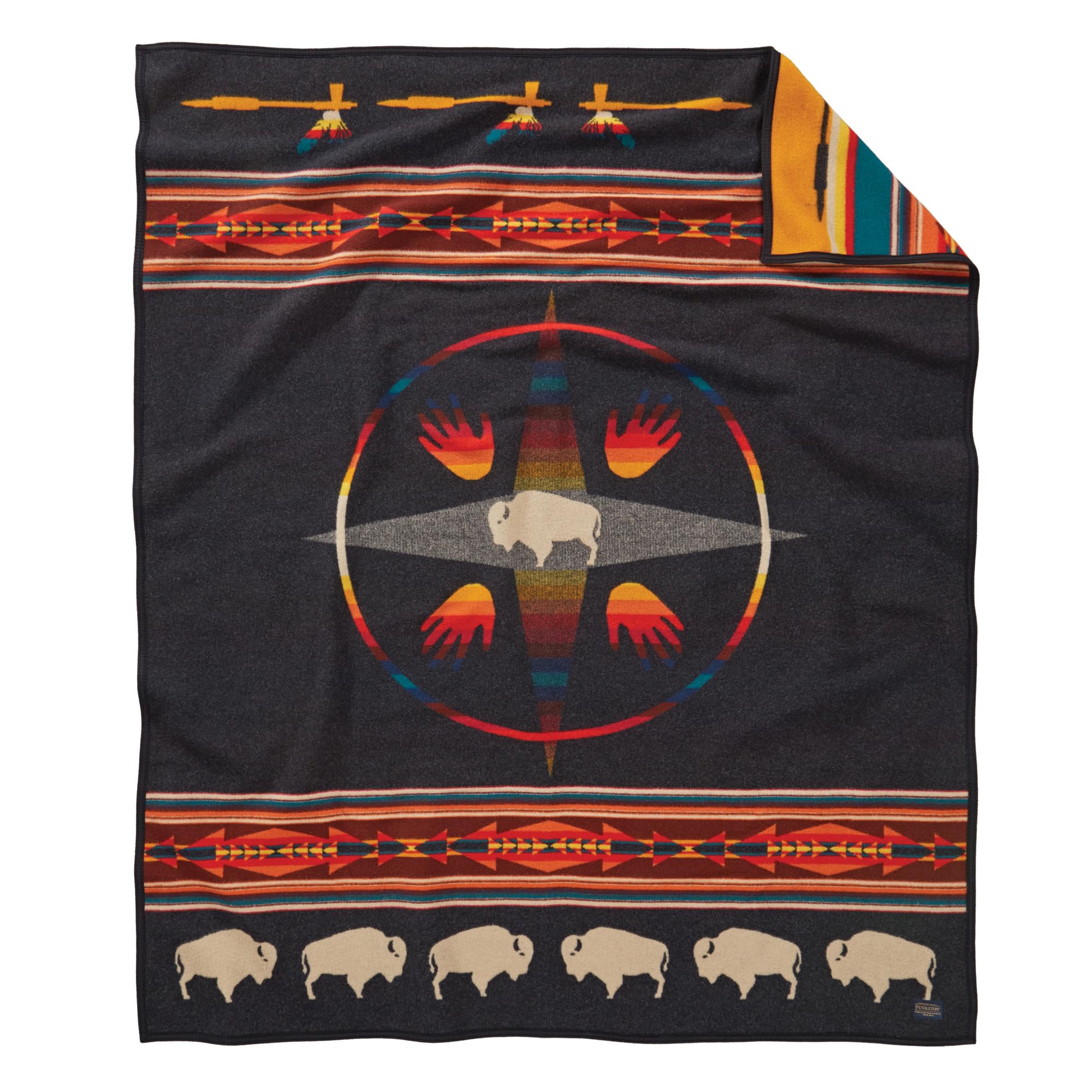 Pendleton ジャカード起毛スローブランケット 64インチ x ...(2.0)