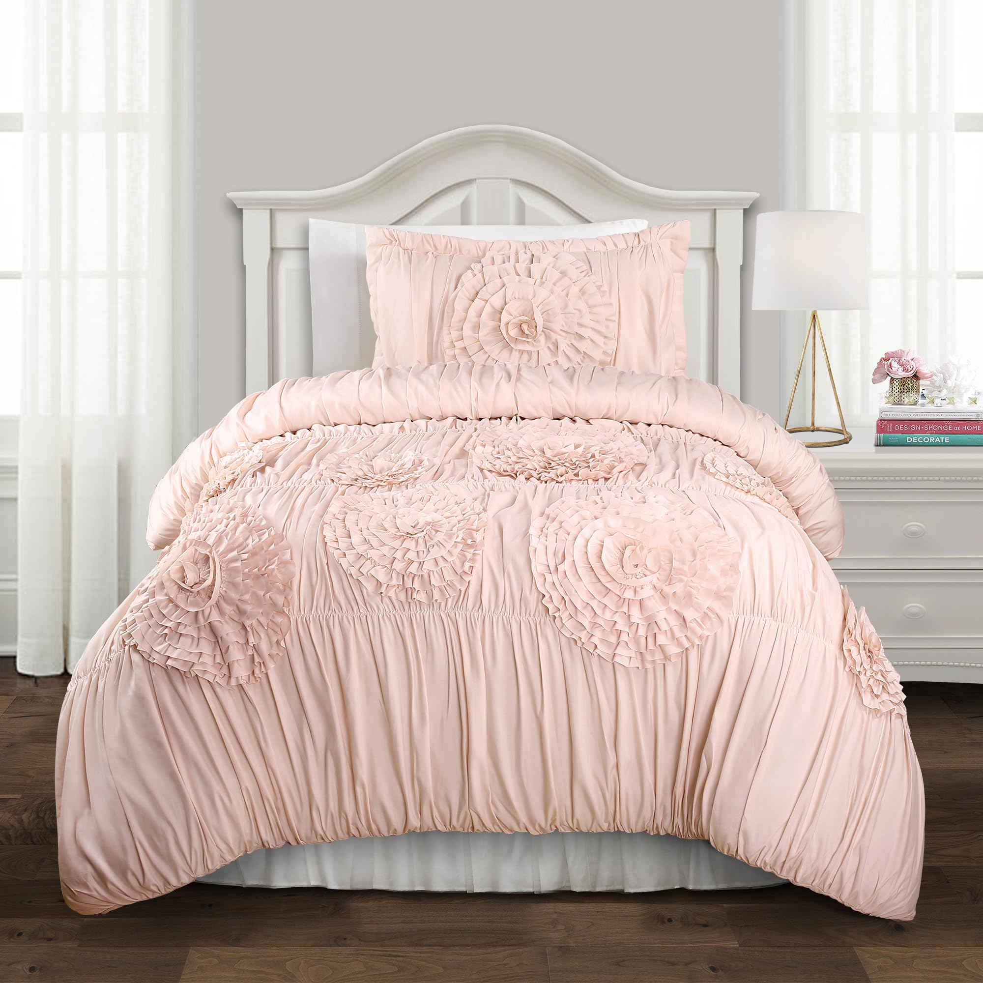 Serena Comforter Pink Blush 2Pc Set Twin XL