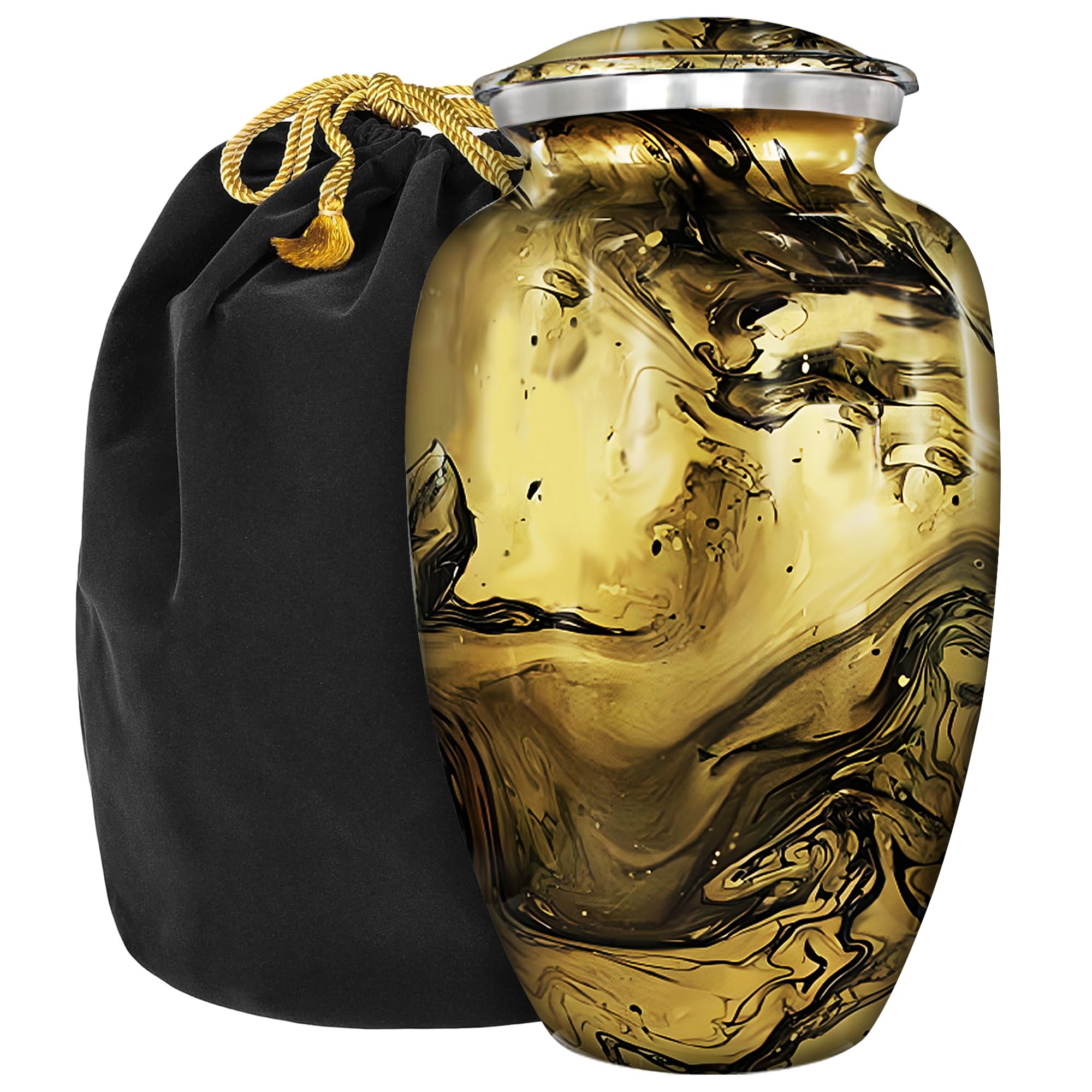 Trupoint メモリアル 火葬用骨壷 大人用 - 手作り火葬用骨壷 大人男性 - 人間の遺灰用骨壷 大人女性 葬..