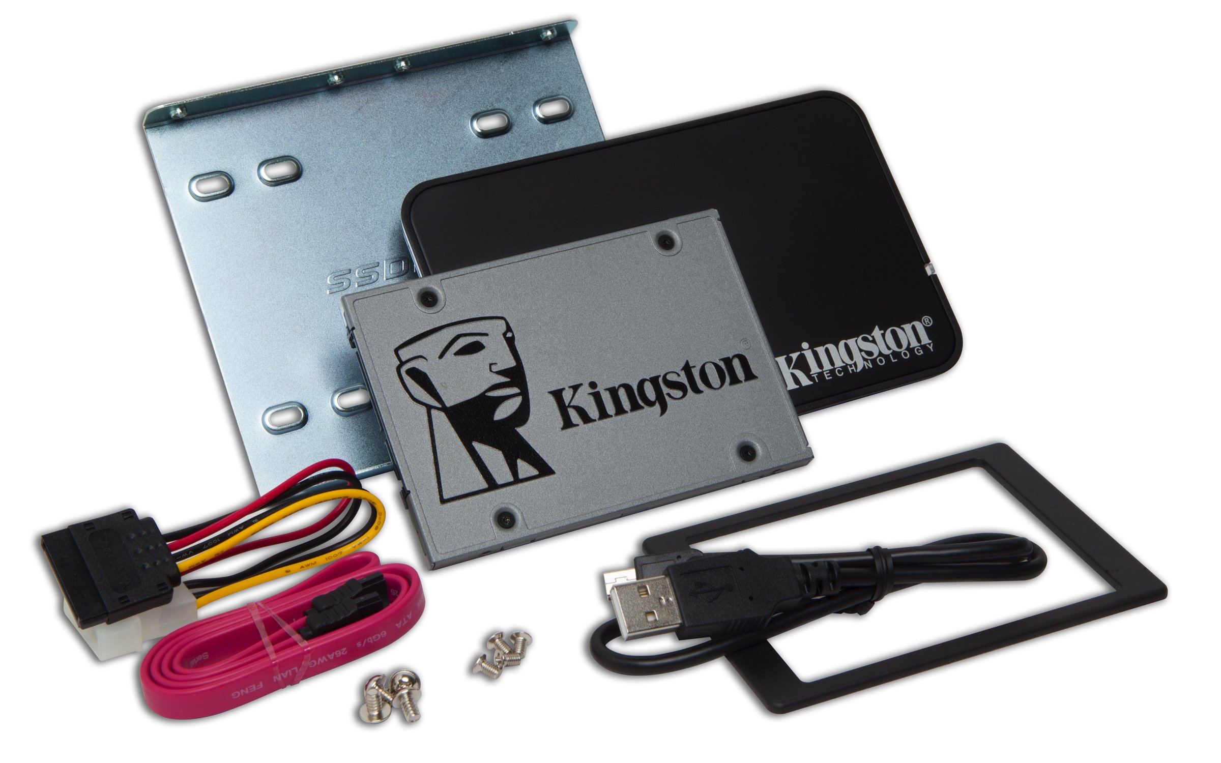 キングストン SUV500B/1920G UV500 Series 2.5inch SATA3 SSD 1920GB 7mm厚 PCアップグレードバンドルキット 3D TLC 最大書込500MB/秒、読取520MB/秒