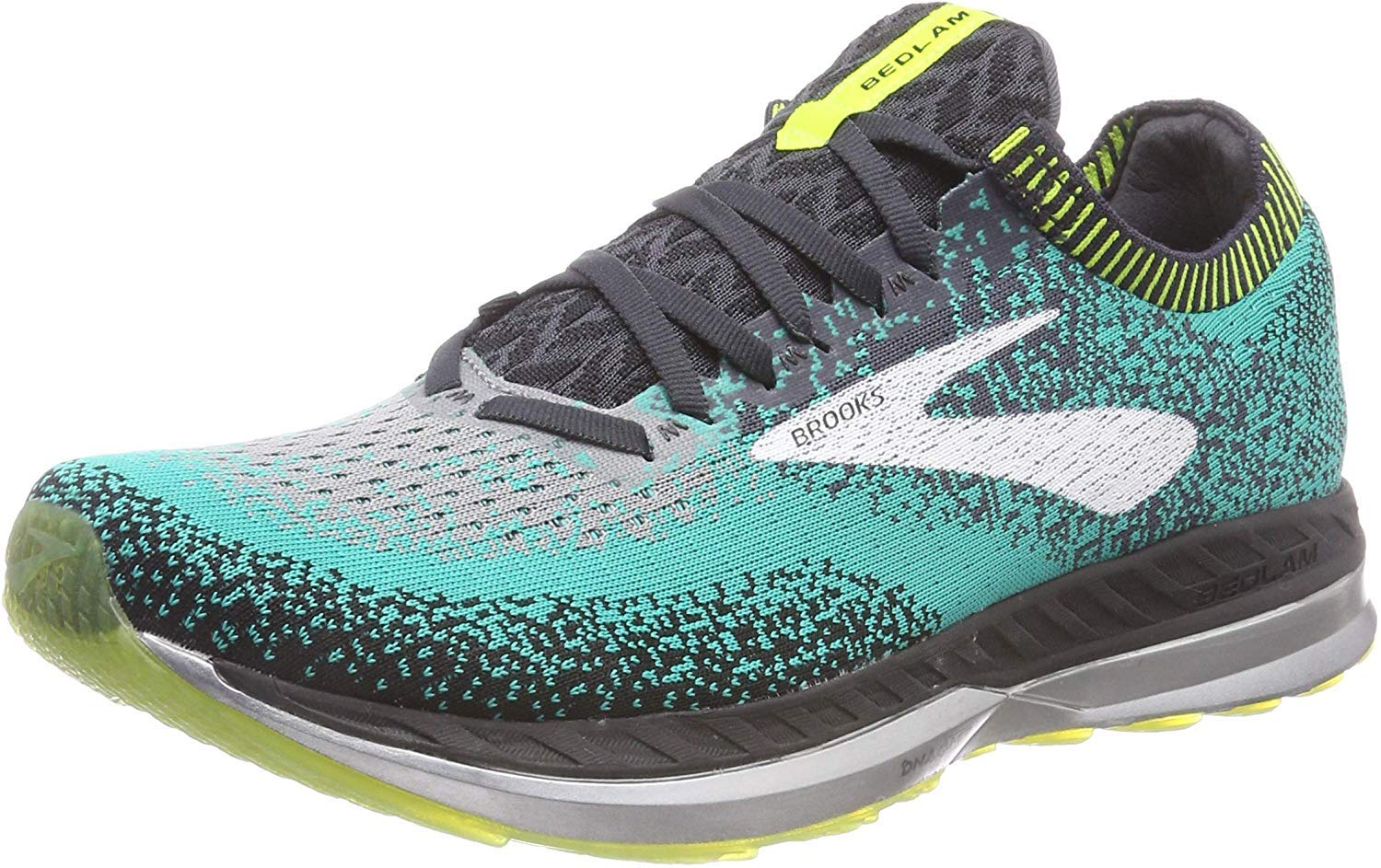 Brooks Men's Bedlam Black/Teal/Nightlife 8.5 D