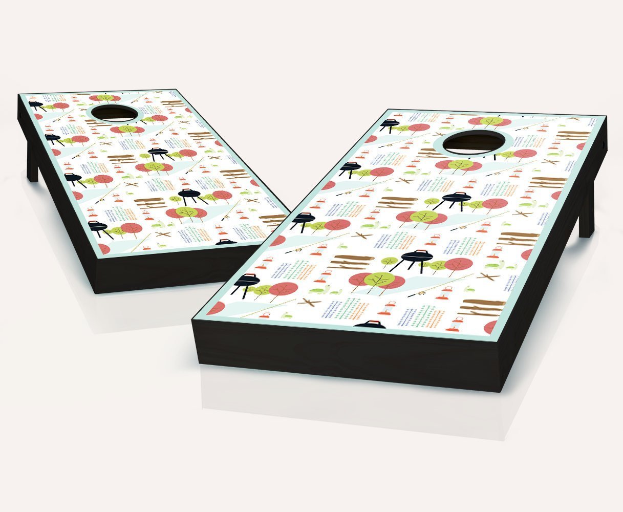 カジュアルアウトドアキャンプCookout Cornholeボードregulation sizeゲームセットBaggo Bean Bag Toss 8 ACA Regulation Bags