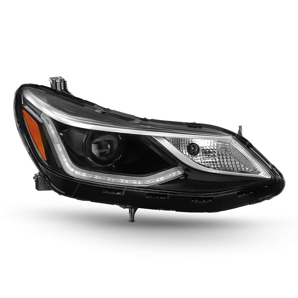 ヘッドライト 2016 2017 2018 シボレー クルーズ 4ドア LED ハロゲン DRL プロジェクター クロム ヘッ..