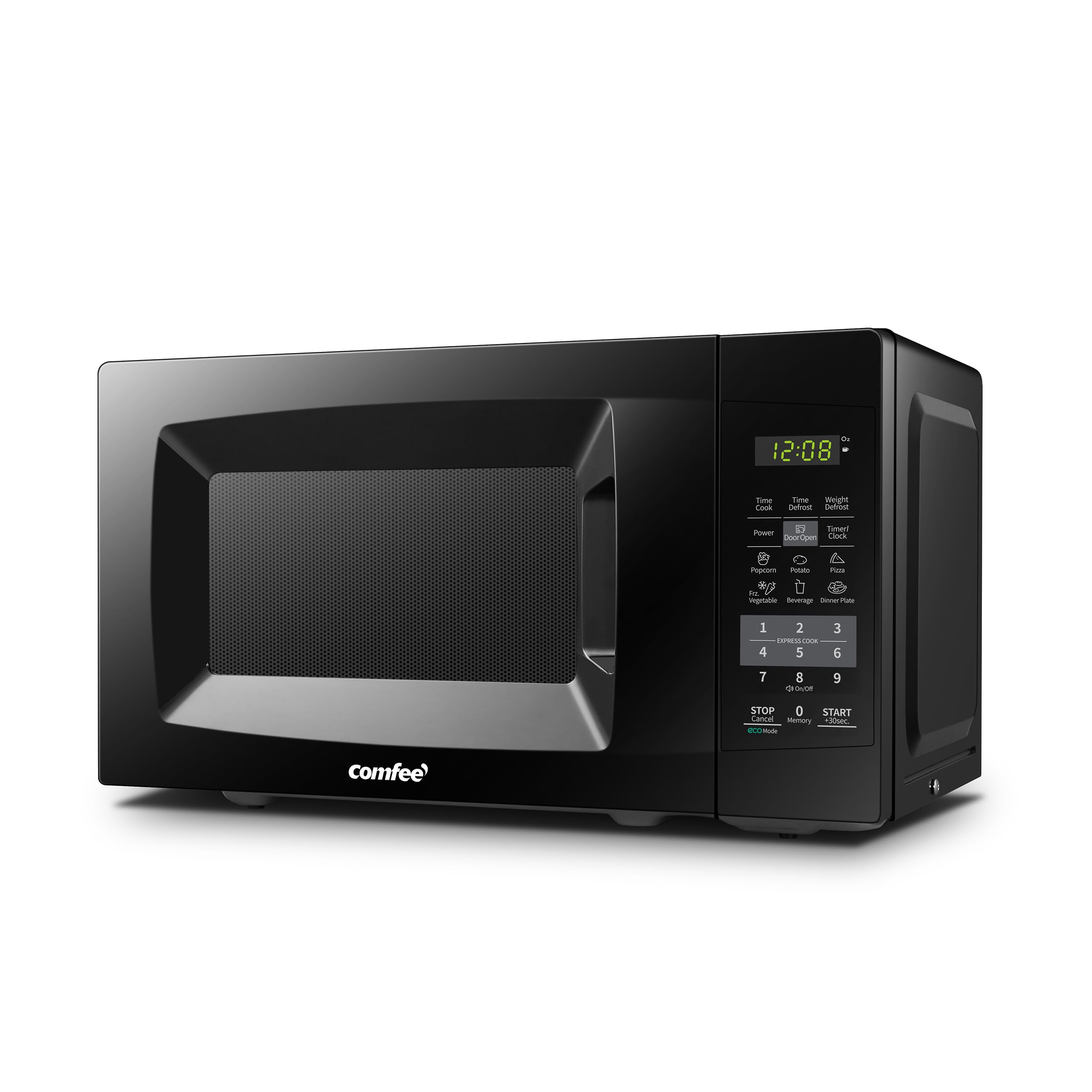 Comfee EM720CPL-PMB Countertop Microwave Oven with Sound On/Off ECO Mode and Easy One-Touch Butt..