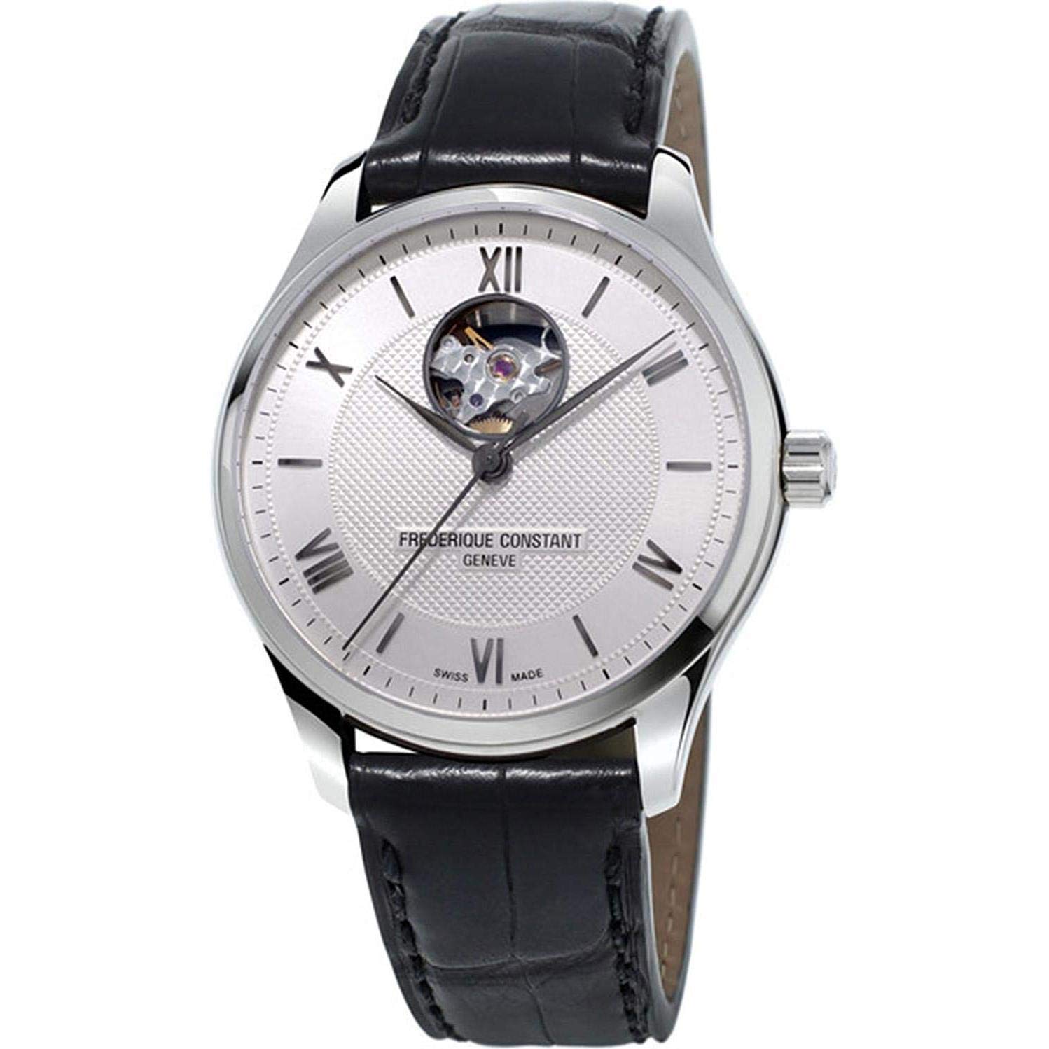 Frederique Constant クラシックハートビート 自動巻きムーブメント シルバーダイヤル メンズウォッチ FC-310MS5B6 クロノグラフ、自動巻き腕時計。