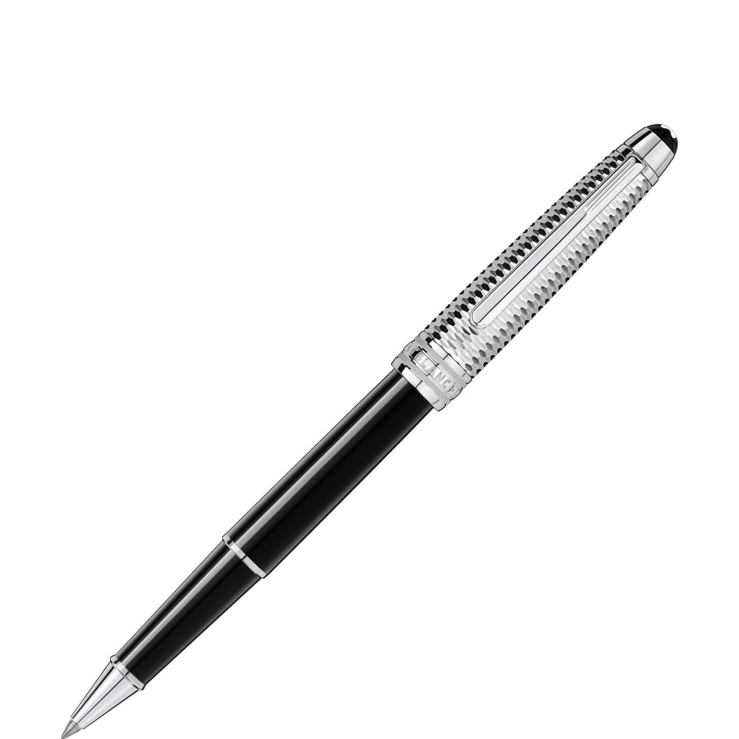 Montblanc ブラック樹脂マイスタースタジオ ドゥエジオメトリー118079 ローラーボールペン