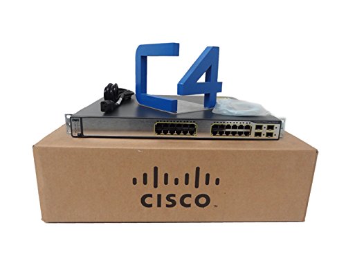 Cisco WS-C3750G-24PS-S Catalyst 3750 24 10/100/1000t Poe + 4 Sfp + Ipb Image (Certified Refurbished)