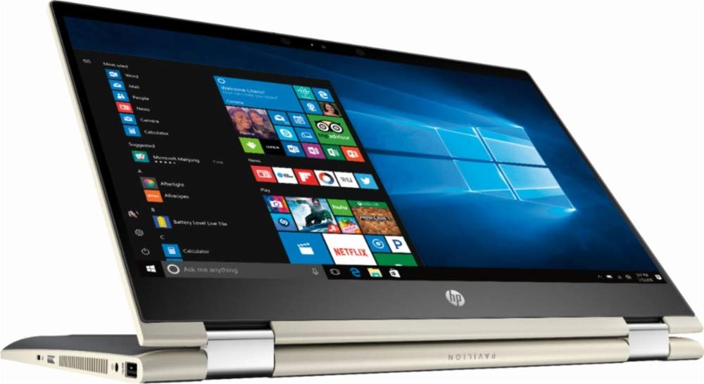 HP Pavilion x360 14 FHD WLED Touchscreen 2-in-1 Convertible Laptop Intel Core i5-8250U up to 3.4GHz 8GB DDR4 128GB SSD 802.11ac Bluetooth USB-C Webcam HDMI Fingerprint Reader Windows 10