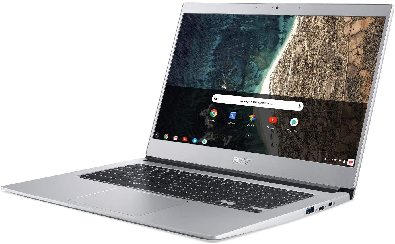 Acer Chromebook 514、CB514-1H-C47X、Intel Celeron N3350、14インチフルHD、4GB LPDDR4、32GB eMMC、バックライト付きキーボード、Google Chrome
