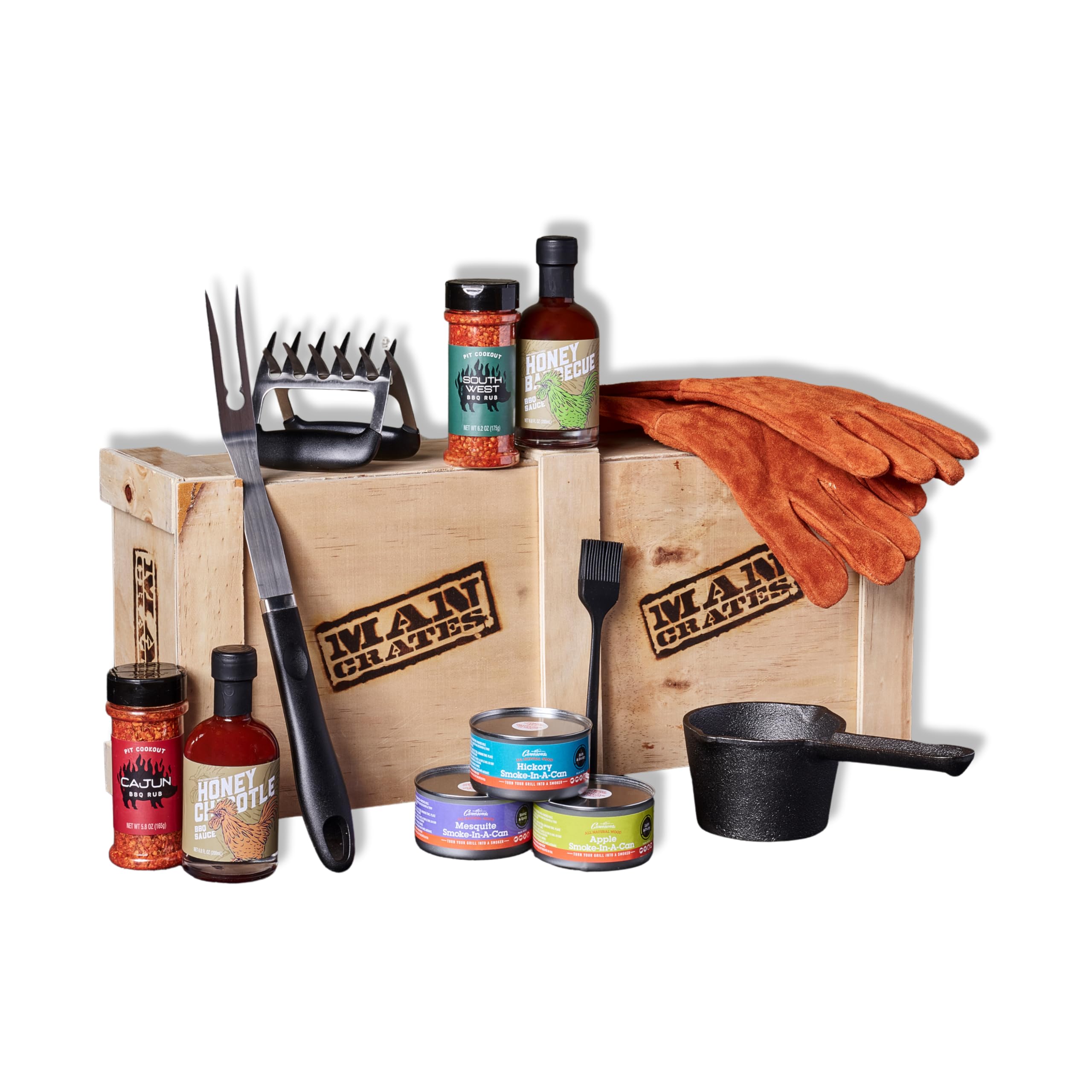 Man Crates Pit Master Barbecue Crate ? The Ultimate BBQ Gift for Men ? Includes ...