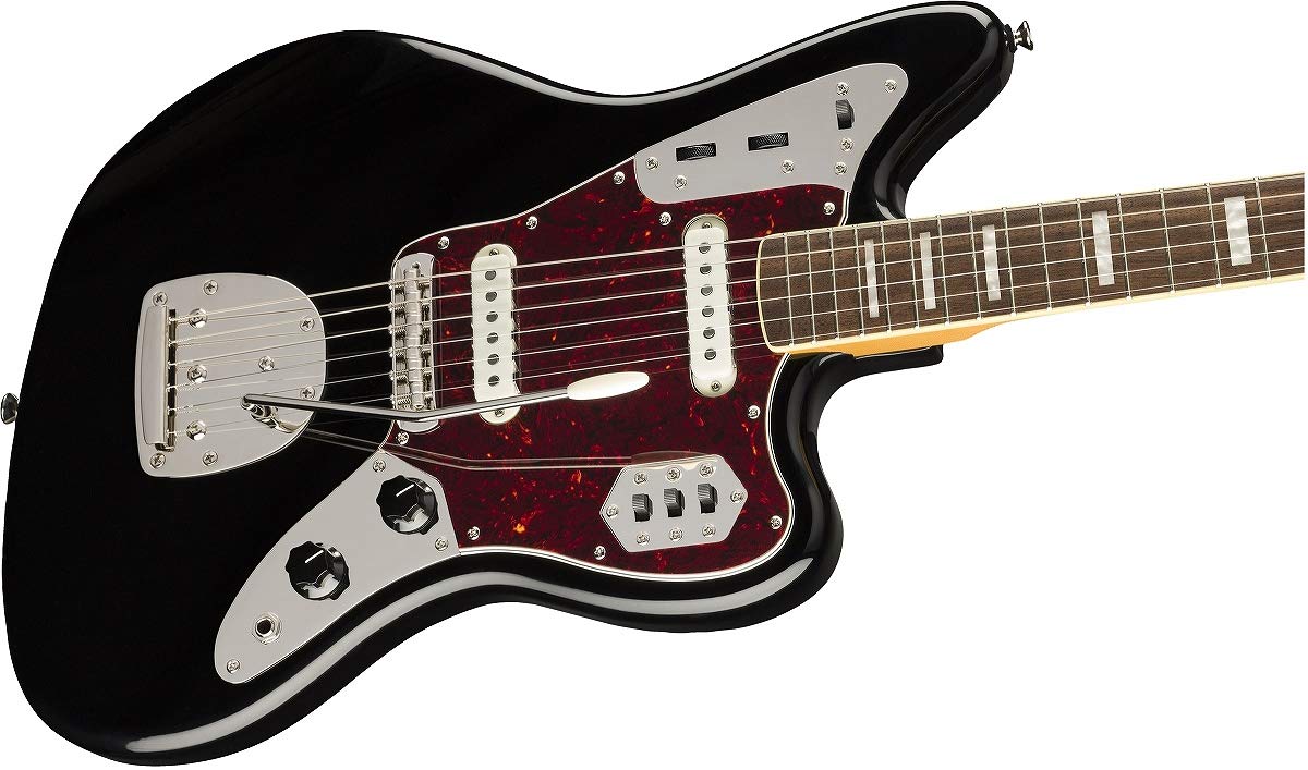 Squier by Fender エレキギター Classic Vibe '70s Jaguar? Laurel Fingerboard Black ソフトケース付き