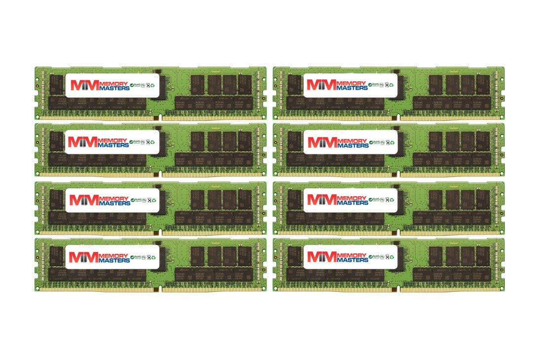 MemoryMasters 128GB (8x16GB) DDR4-2400MHz PC4-19200 ECC RDIMM 2Rx4 1.2V 登録メモリ サー...