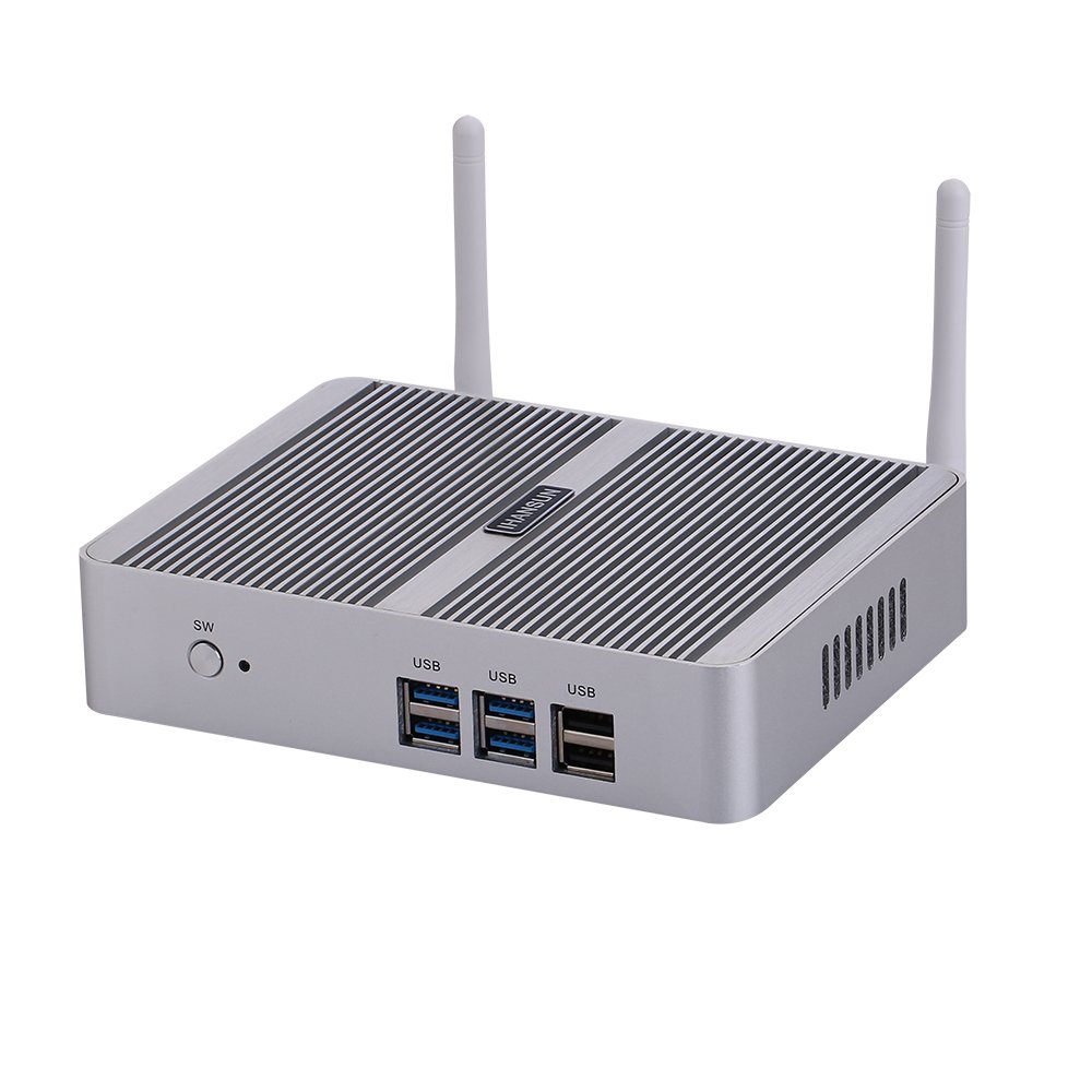 Fanless Mini PC Desktop Computer HTPC Kodi Box インテル Core I3 4010Y / 4020Y Windows 11 or Linux Ubuntu HUNSN BM03 AC WiFi BT VGA HDMI 4 x USB3.0 2 x USB2.0 LAN 4G RAM 64G SSD