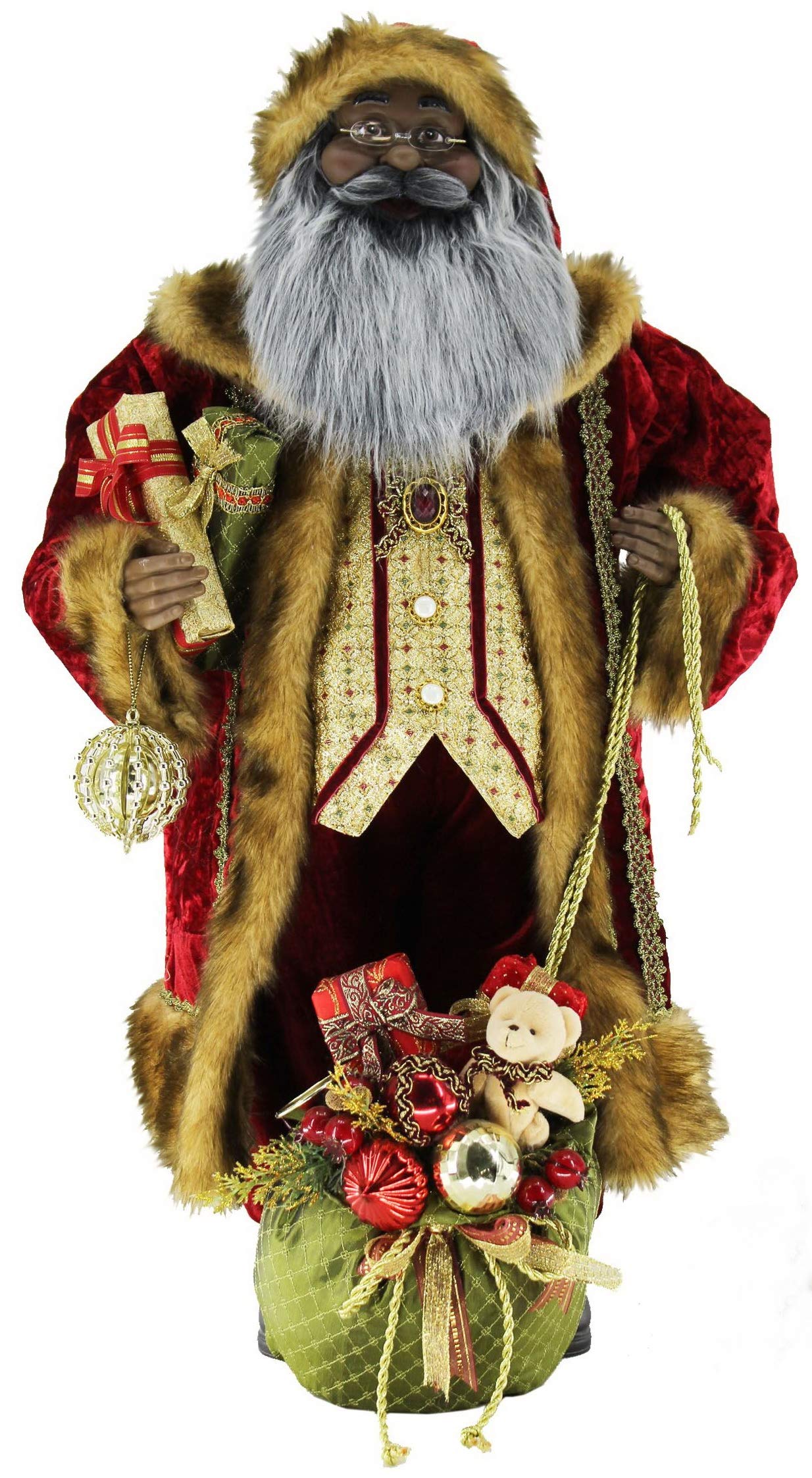 368070A スタンディング Ol' World 伝統的なサンタクロース クリスマスフィギュア デコレーション