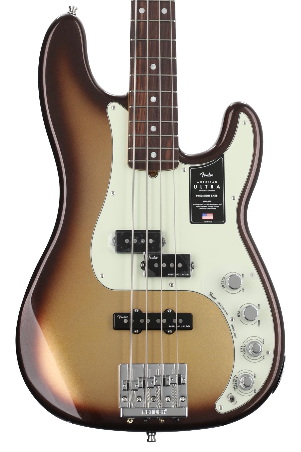 Fender エレキベース American Ultra Precision Bass? Rosewood Fingerboard Mocha Burst