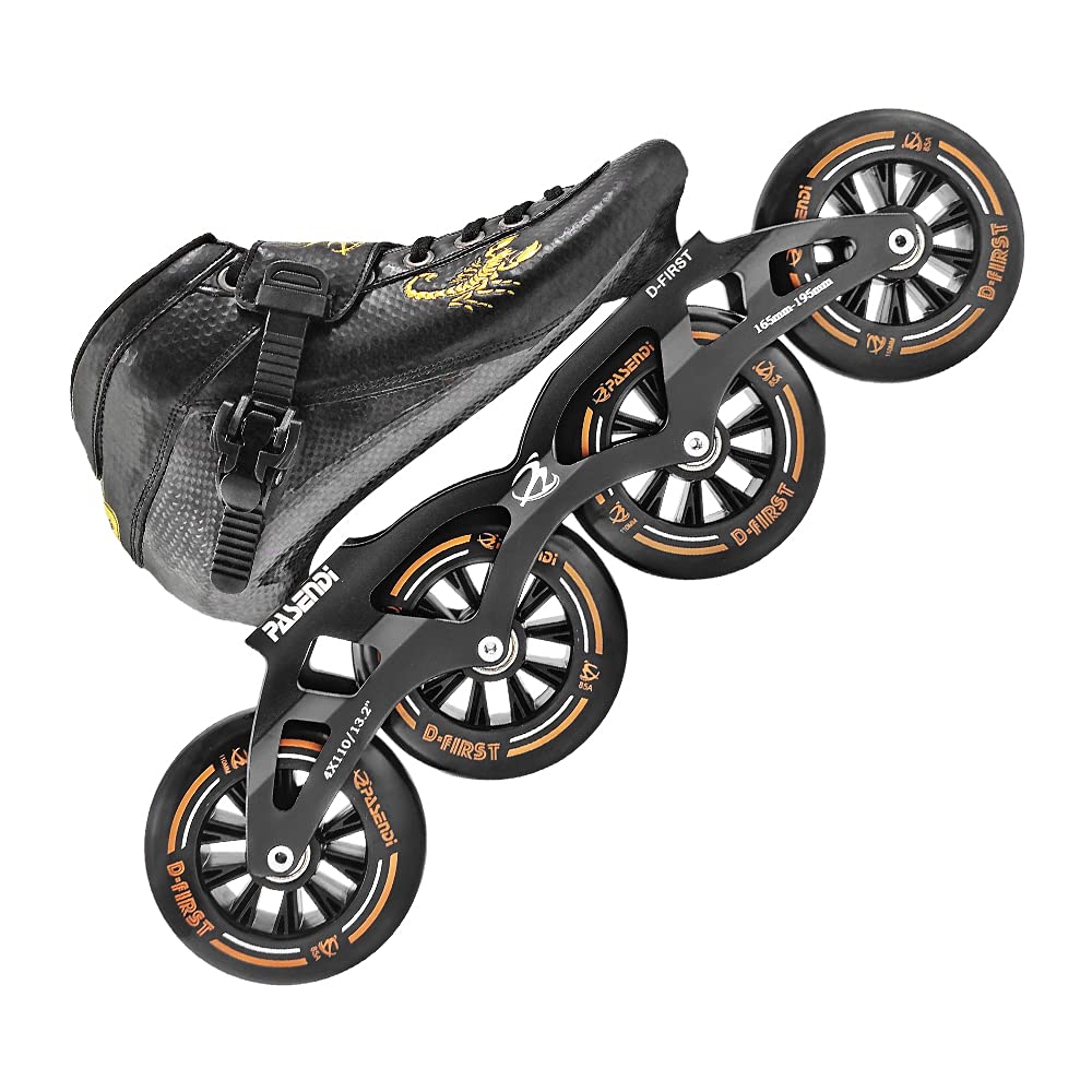 PASENDI プロフェッショナル カーボンファイバー スピードスケート 大人用 メンズ&レディース スケート..