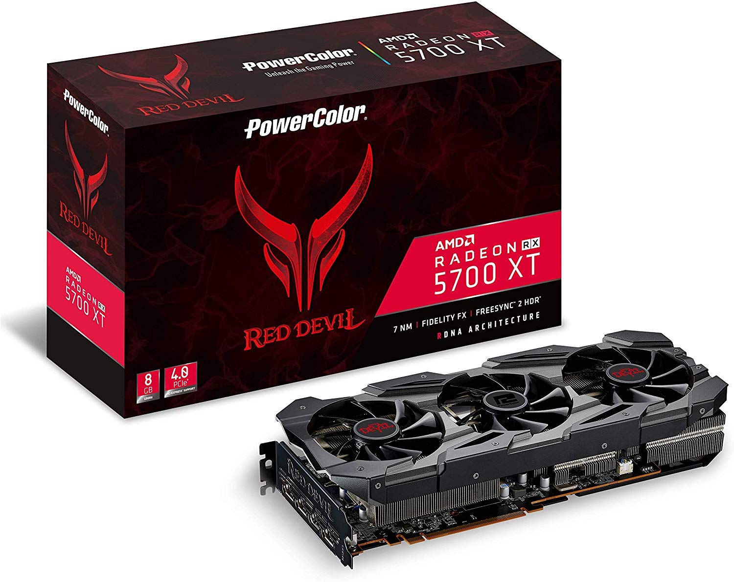 PowerColor AMD Radeon RX5700XT 搭載 グラフィックボード GDDR6 8GB オリジナルファンモデル AXRX 5700XT 8GBD6-3DHE/OC