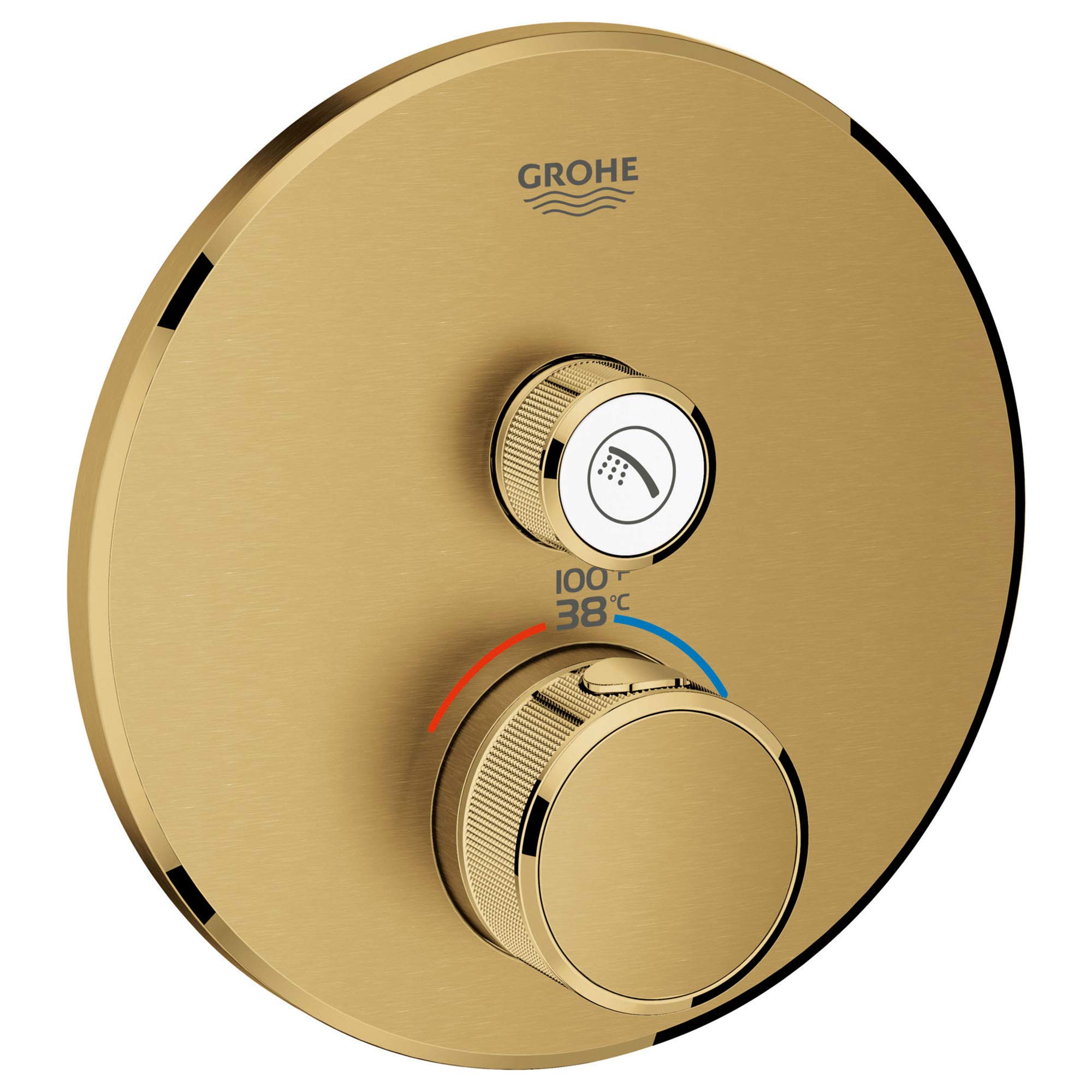 GROHE 29136GN0 Grohtherm SmartControl 単機能温度調節トリム コントロールモジュール付き つや消しクールサンライズ