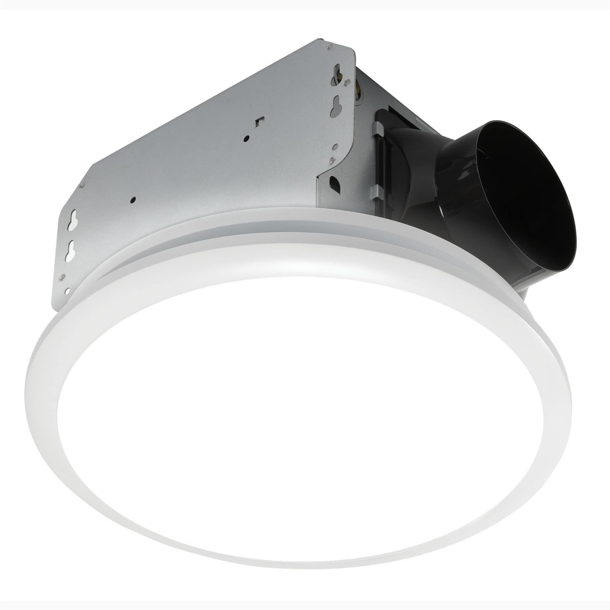 Homewerks 7141-80 バスルームファン 一体型LEDライト 天井マウント 排気換気 1.1ソーン 80CFM ホワイト