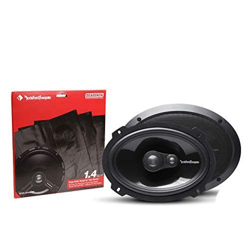 Rockford Fosgate Powerシリーズ T1693 6インチ x 9インチ 3ウェイ カースピーカー + RFDS-スピーカー デッドニングスピーカーキット バンドル
